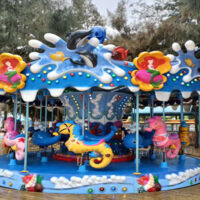 Ocean Themed Carousel Horse Rides 16 seats for Sale