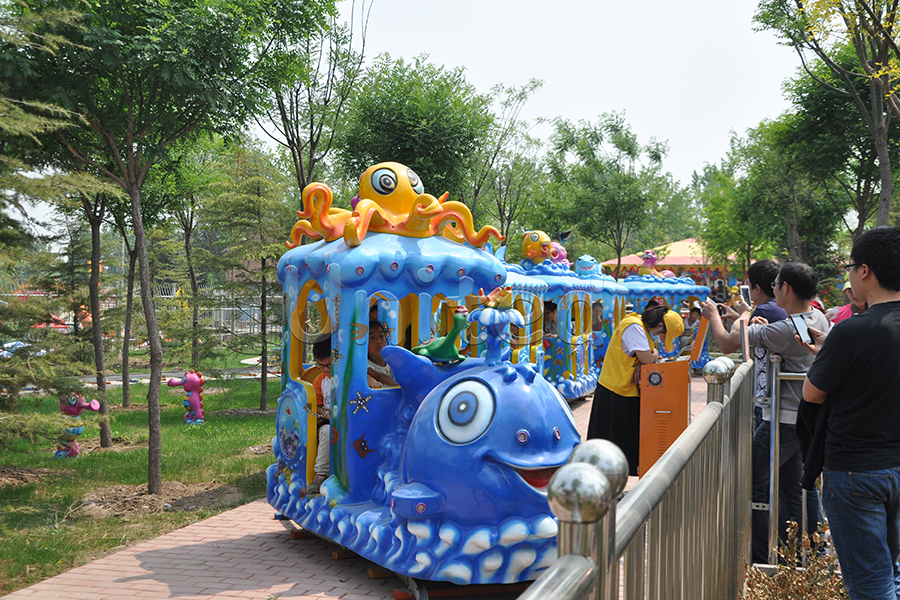 Ocean Themed Track Train Amusement Rides