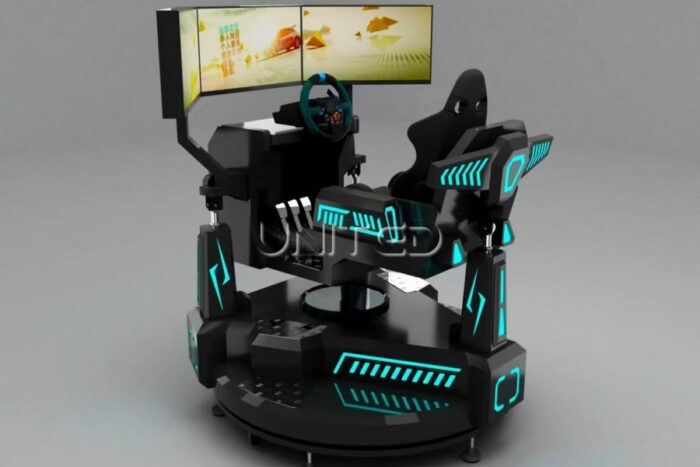 Triple-Screen Six-Axis VR Racing System rides