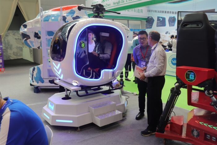 VR Helicopters Carnival Ride