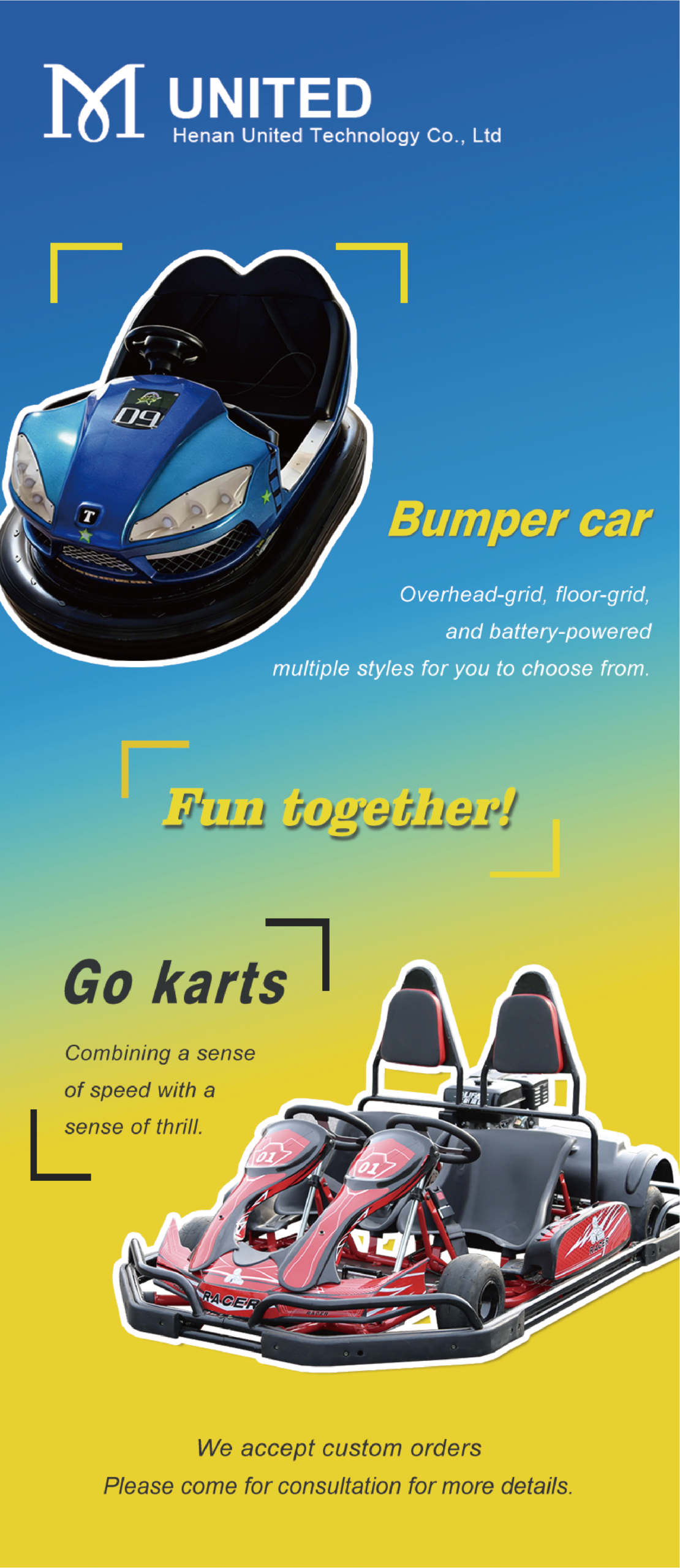 Bumper Car and Go Karts in Stock